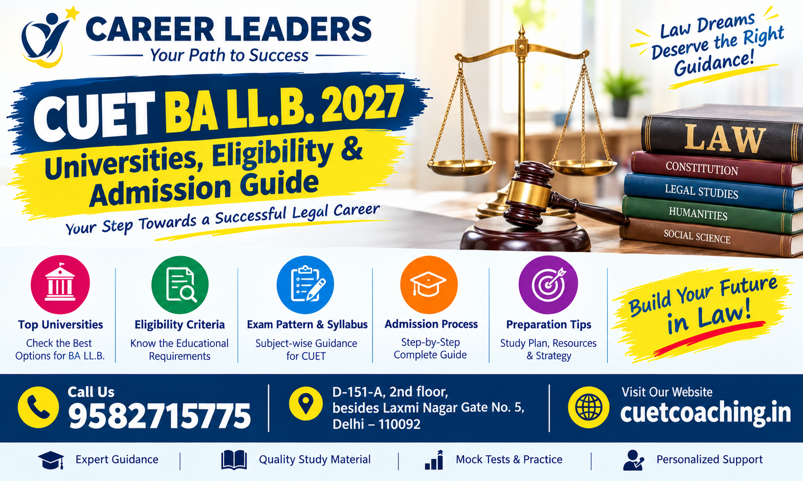 Top 3 CLAT Coaching In Delhi A Guide For Law Aspirants